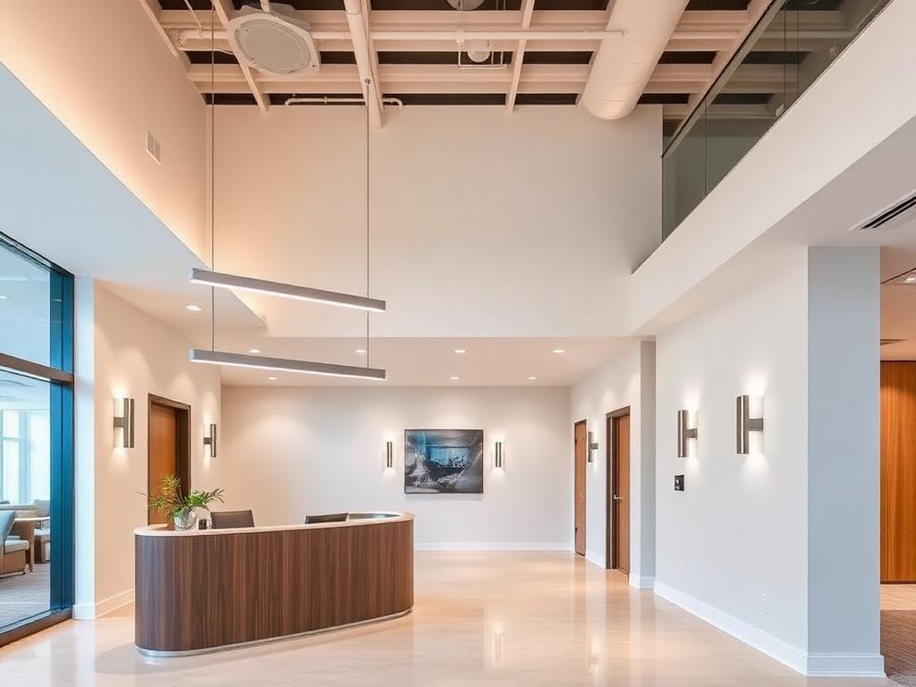 Linear system for office reception